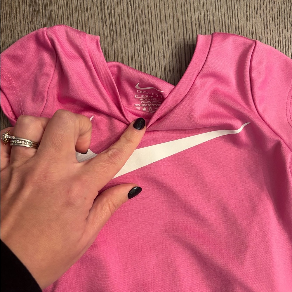 Nike Kids Pink and Light Blue skort - Picture 3 of 3
